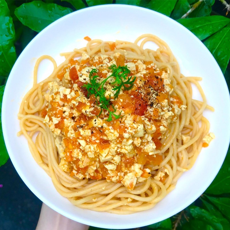 Bước 4 Thành phẩm Mì Ý chay