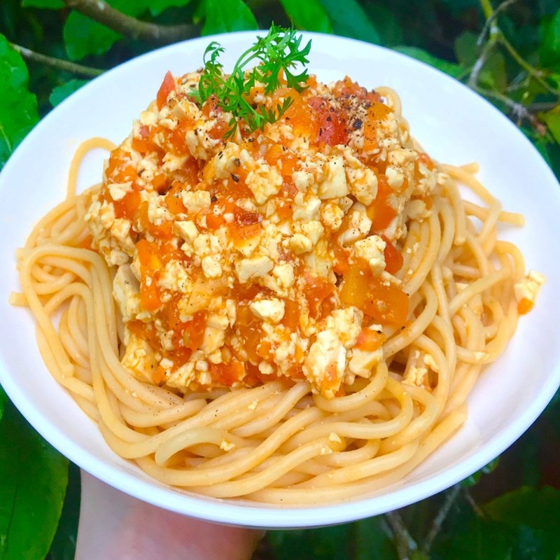 Bước 4 Thành phẩm Mì Ý chay