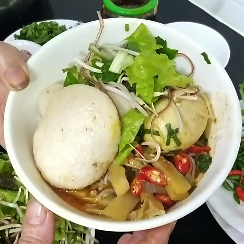 Bước 10 Thành phẩm Bún cua thối - bún mắm cua Gia Lai