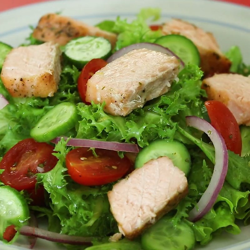 Bước 6 Thành phẩm Salad cá hồi dầu giấm