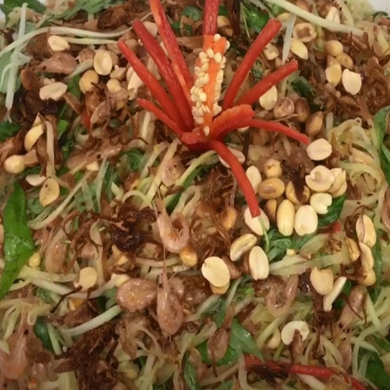 Bước 6 Thành phẩm Gỏi tép đu đủ