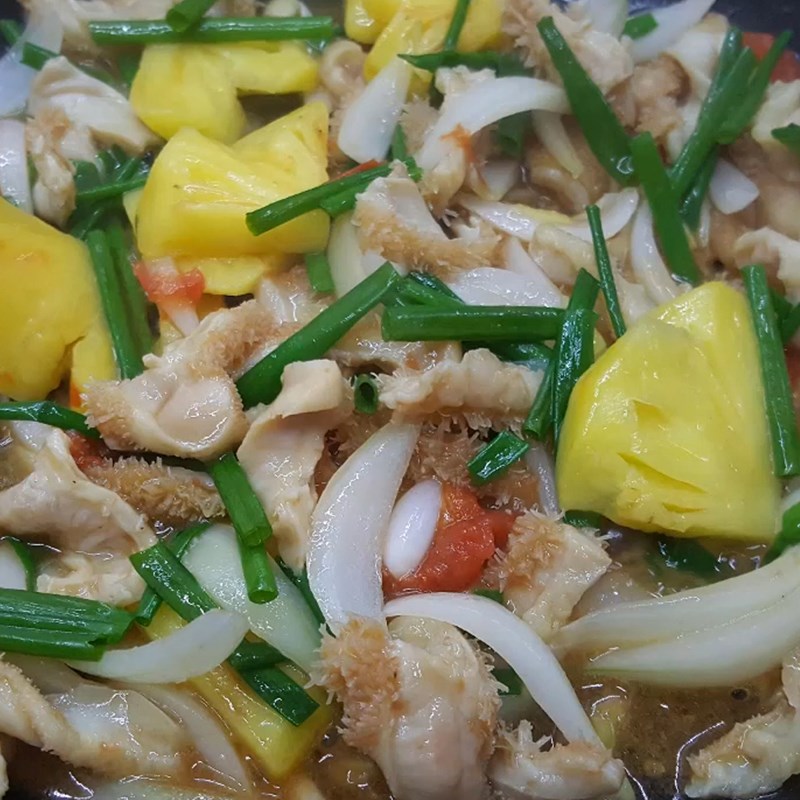 Bước 3 Thành phẩm Lòng bò xào dứa