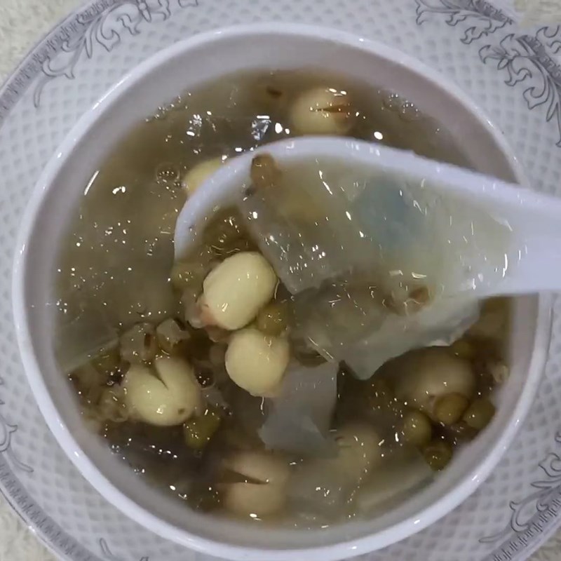 Bước 5 Thành phẩm Chè hạt sen nha đam đậu xanh
