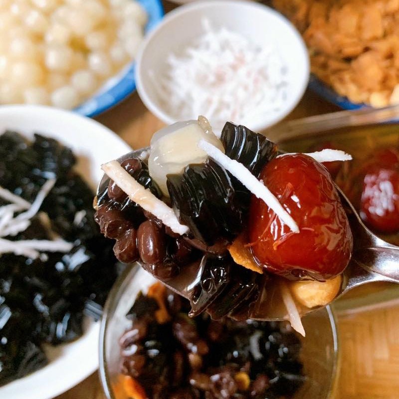 Bước 7 Thành phẩm Chè hạt sen táo đỏ