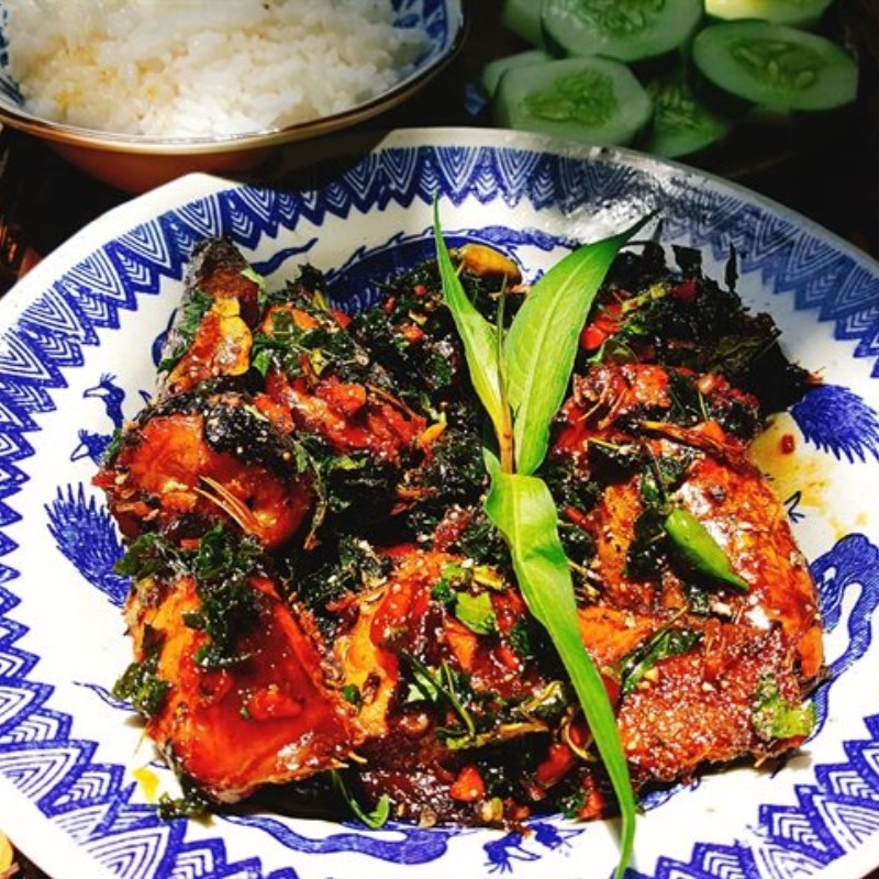 Bước 5 Thành phẩm Cá trê kho rau răm