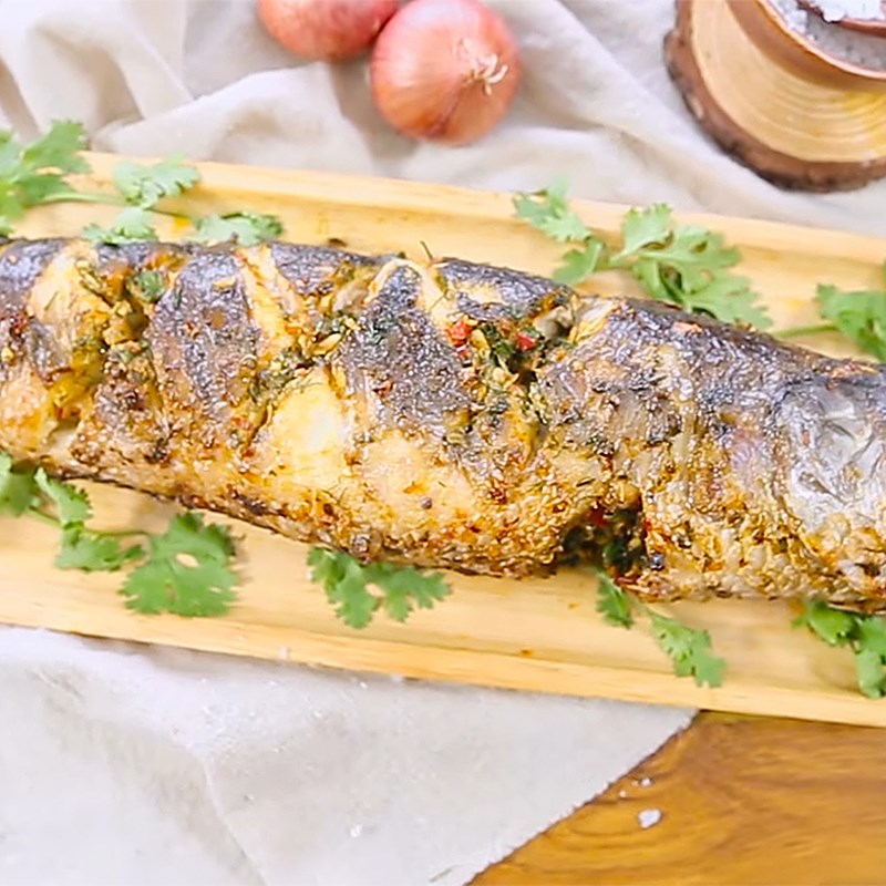 Bước 4 Thành phẩm Cá lóc nướng muối ớt
