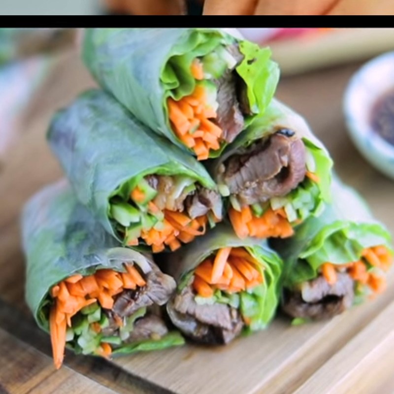 Bước 7 Thành phẩm: Gỏi cuốn bò nướng