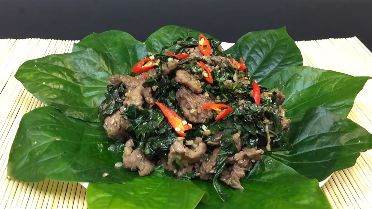 Thịt bò xào lá lốt