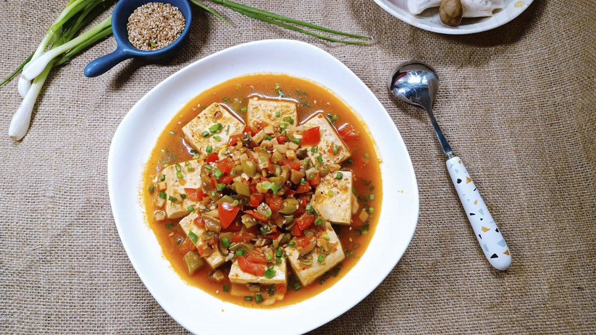 Đậu hũ Tứ Xuyên chay