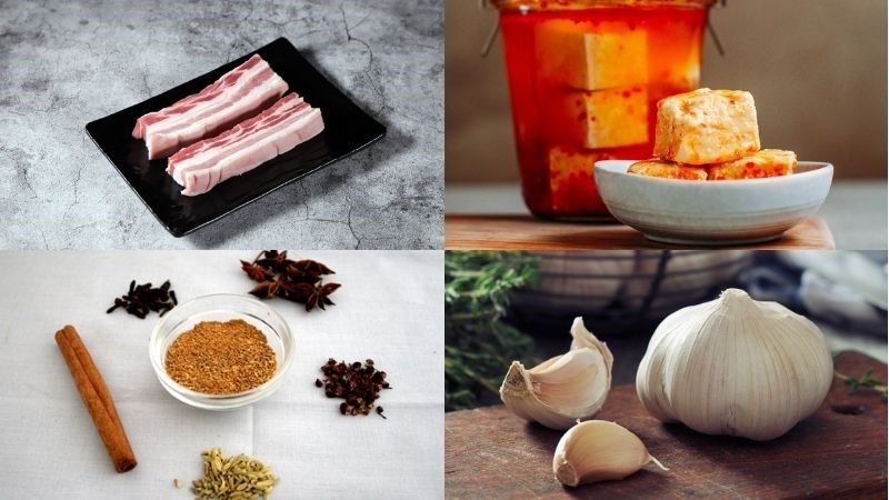 Nguyên liệu món ăn thịt heo quay da giòn
