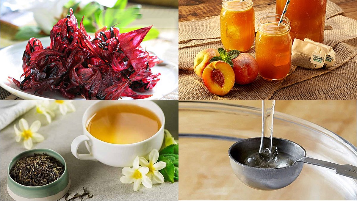 Nguyên liệu món ăn 3 cách pha trà hoa atiso đỏ (hibiscus)