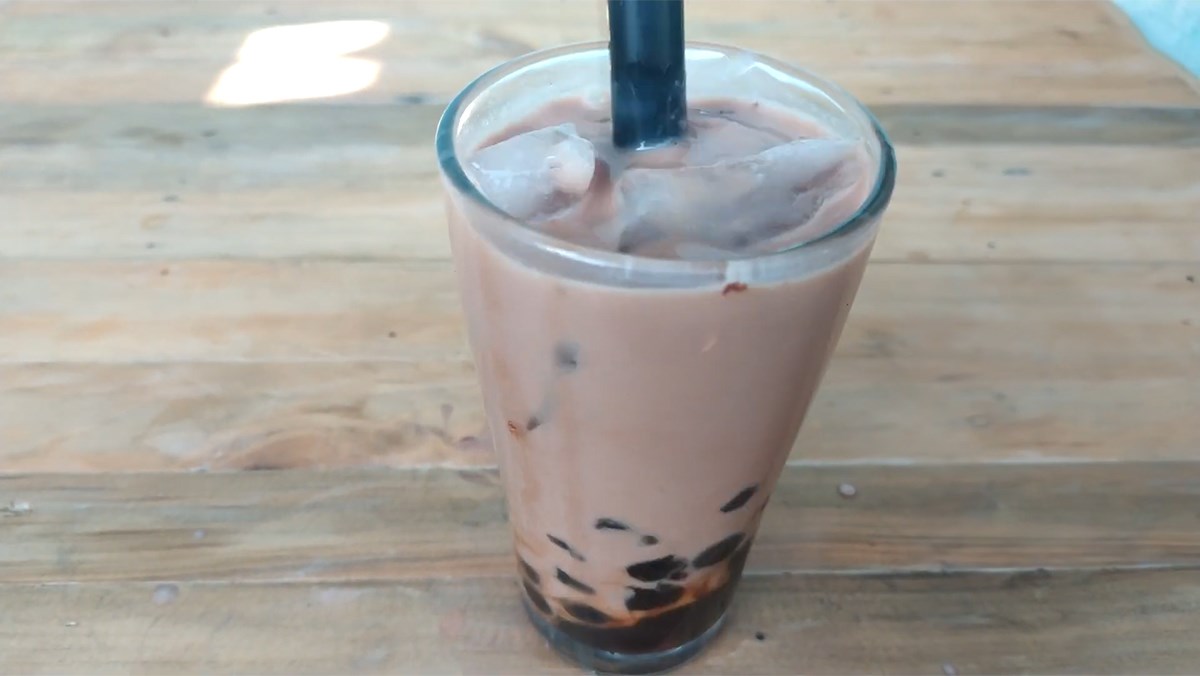 Trà sữa milo bạc hà