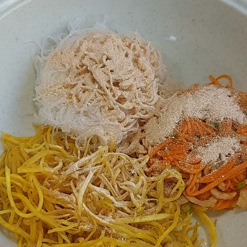 Bước 5 Trộn bì Bì chay rau củ
