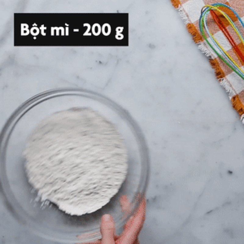 Bước 1 Trộn bột Bánh cacao socola