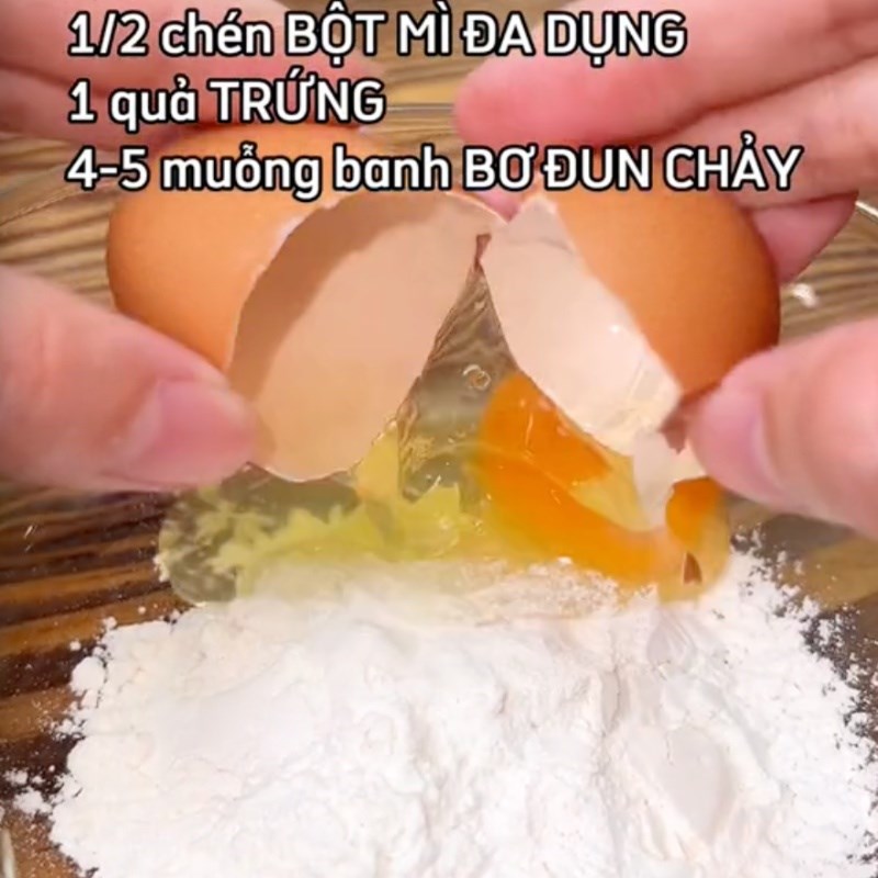 Bước 2 Trộn bột Bánh cacao socola (Công thức được chia sẻ bởi Tiktok Cách Nấu Ngon cùng Cách Nấu Ngon)