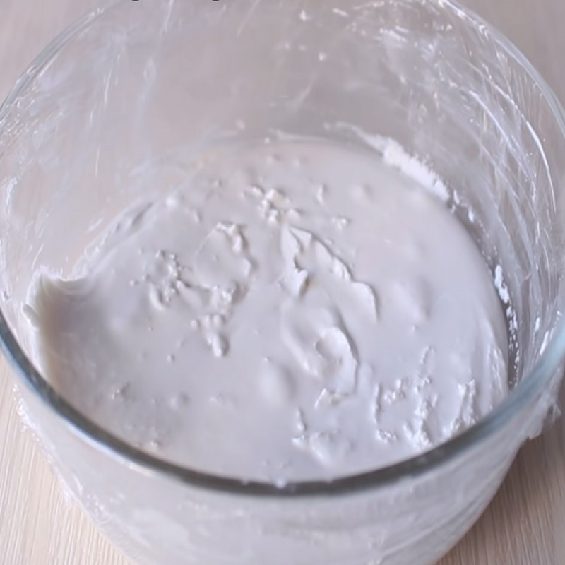 Bước 2 Trộn bột Bánh bò sữa