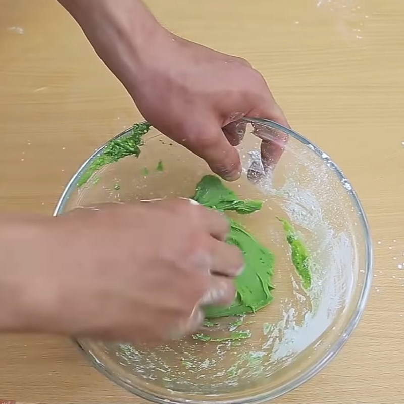 Bước 1 Trộn bột trân châu Trà sữa trân châu thạch phô mai
