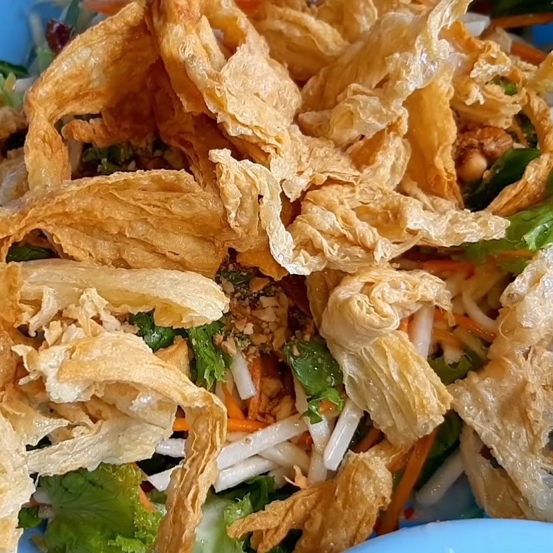 Bước 4 Trộn gỏi Gỏi chay từ củ sắn