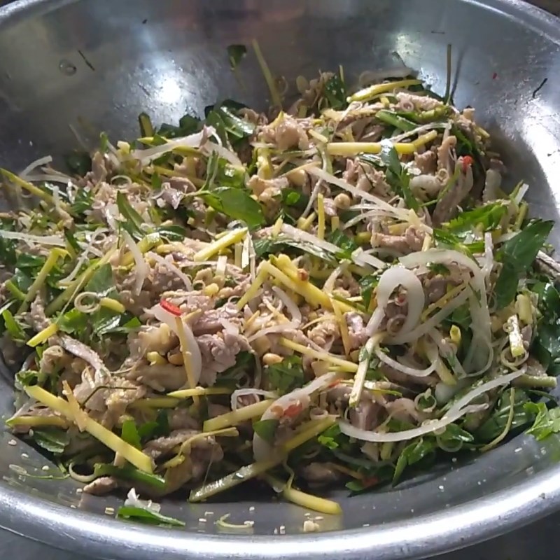 Bước 4 Trộn gỏi vịt Gỏi vịt xoài