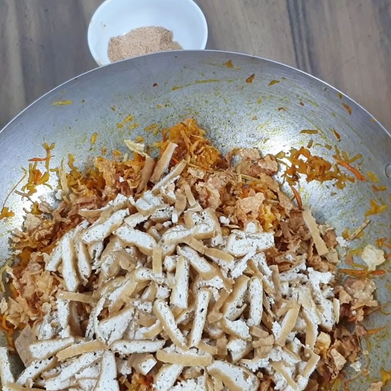 Bước 4 Trộn nhân Bì cuốn chay từ tàu hũ ky và đậu hũ
