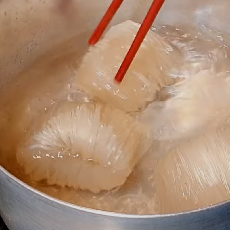 Bước 1 Trụng hủ tiếu Hủ tiếu bò kho chay