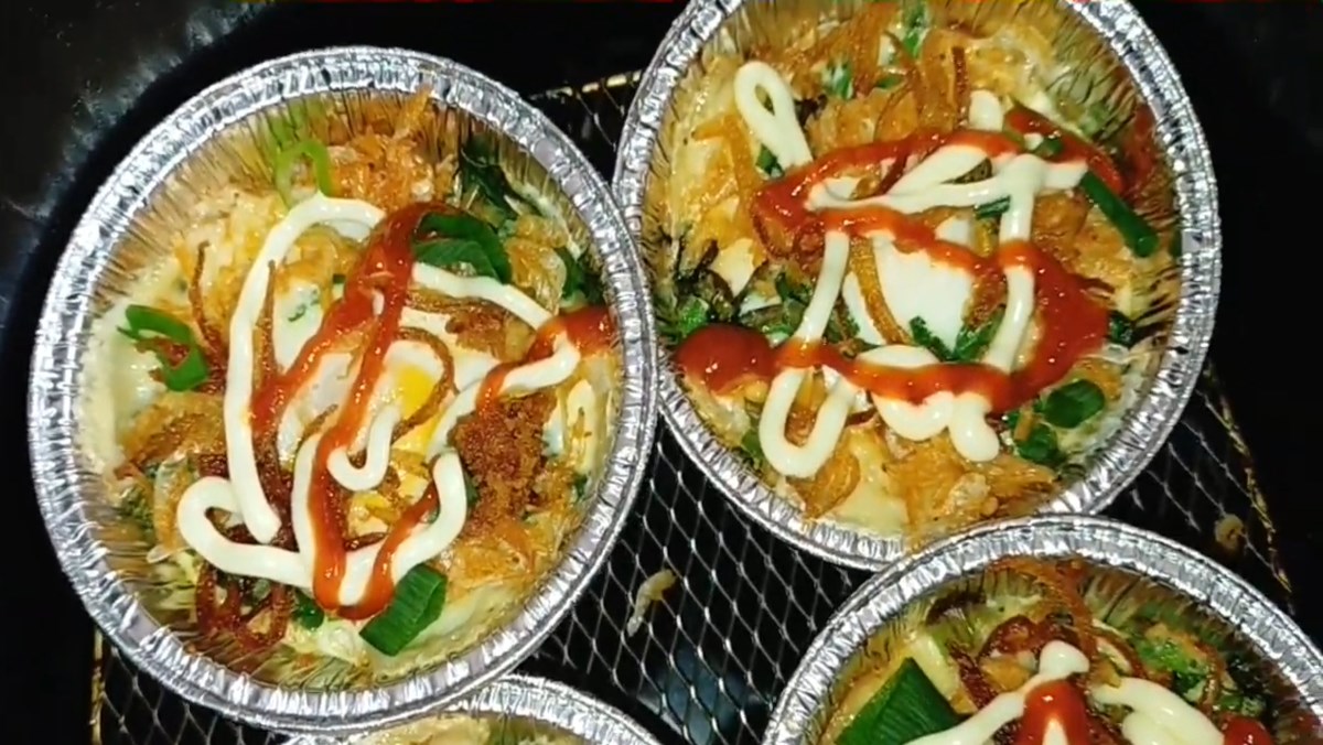 Trứng nướng bằng nồi chiên không dầu