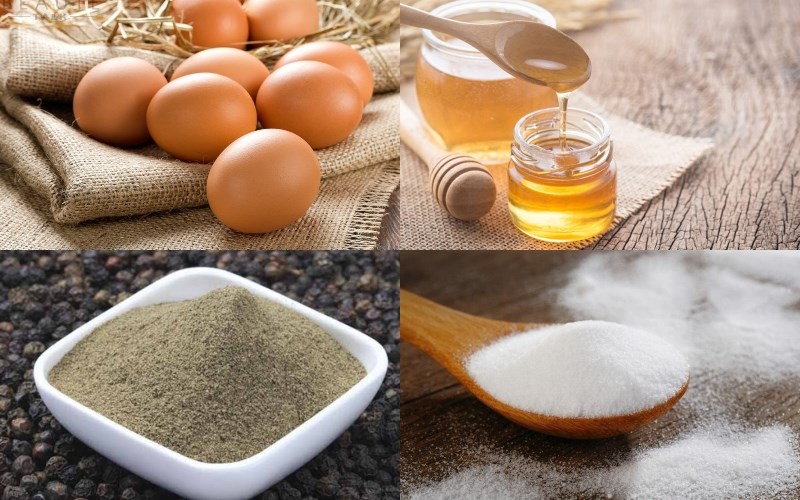 Nguyên liệu món ăn trứng gà nướng lòng đào, nướng thái lan