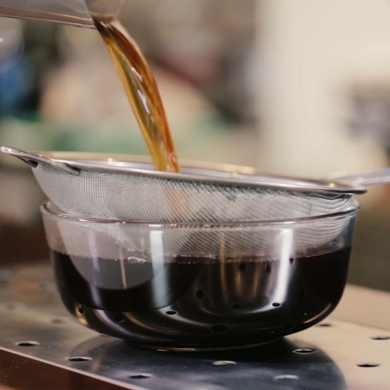 Bước 3 Ủ trà Trà sữa thạch phô mai