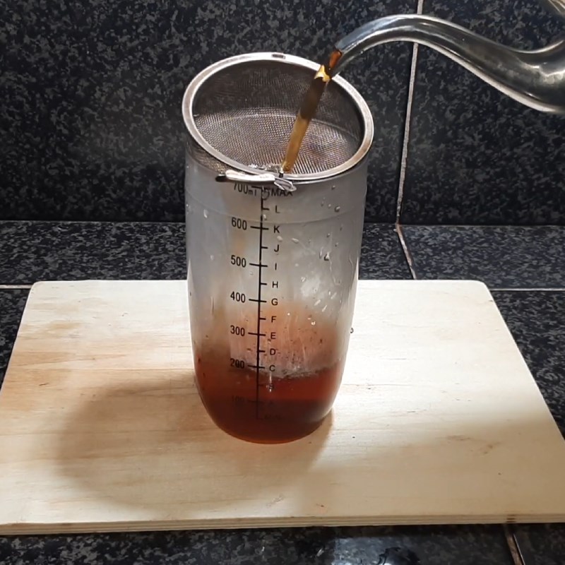 Bước 1 Ủ trà Trà sữa socola nutella