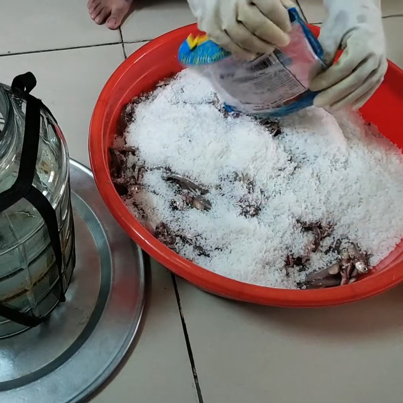 Bước 2 Ướp cá cơm Nước mắm cá cơm