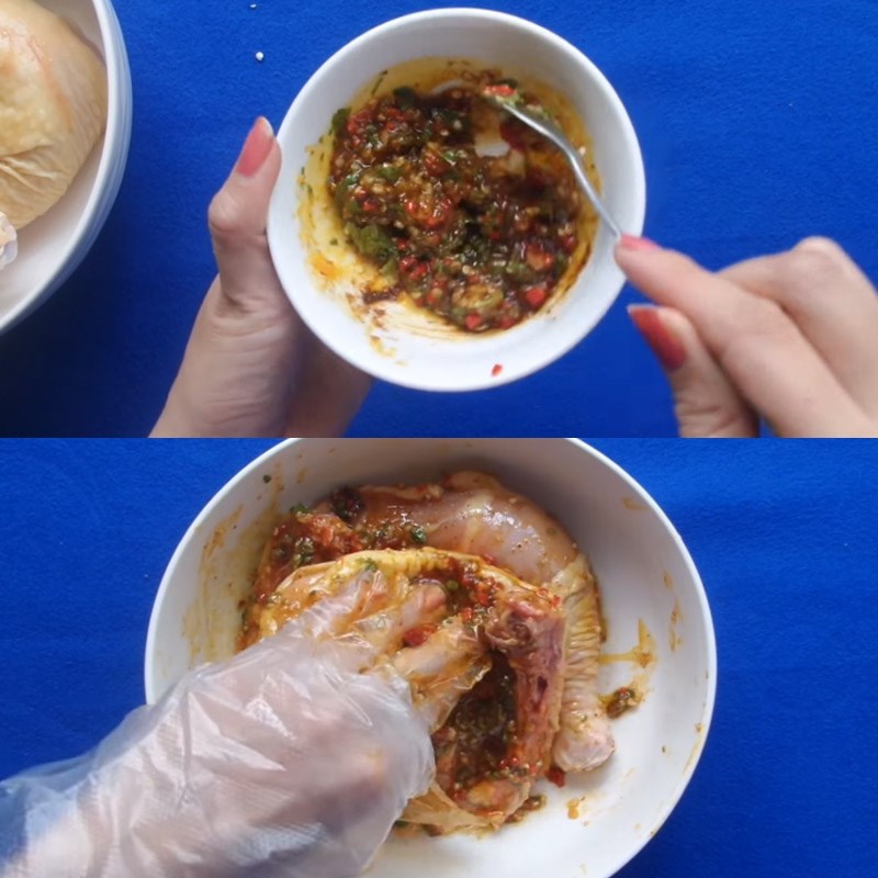 Bước 2 Ướp gà Đùi gà nướng ngũ vị
