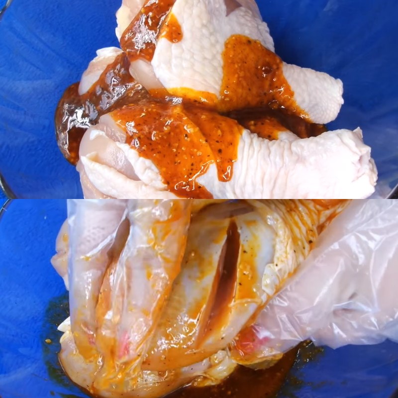 Bước 2 Ướp gà Đùi gà nướng bơ tỏi