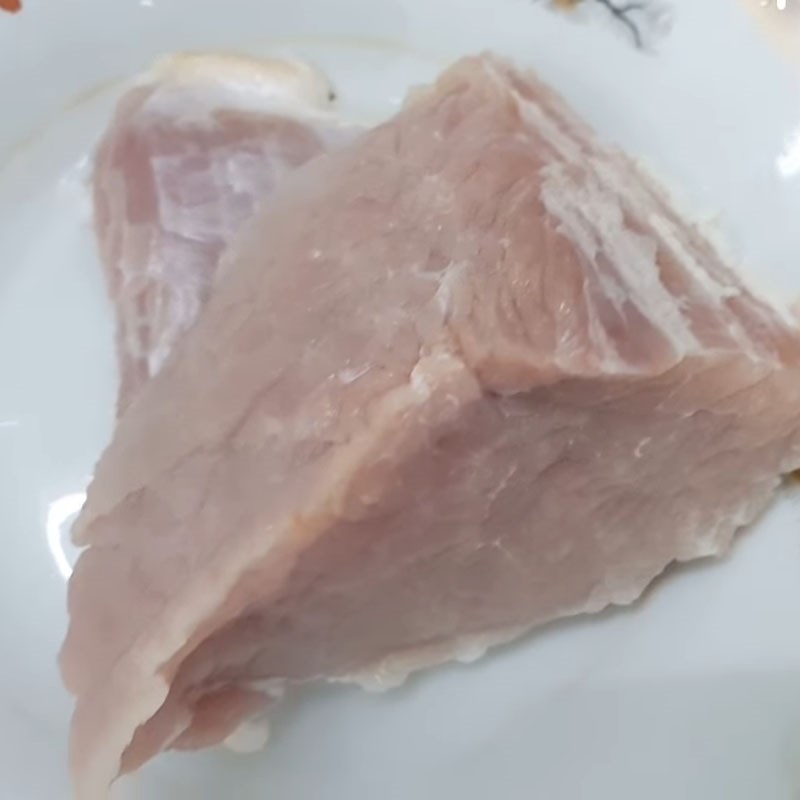 Bước 2 Ướp thịt Xôi mặn đậu phộng