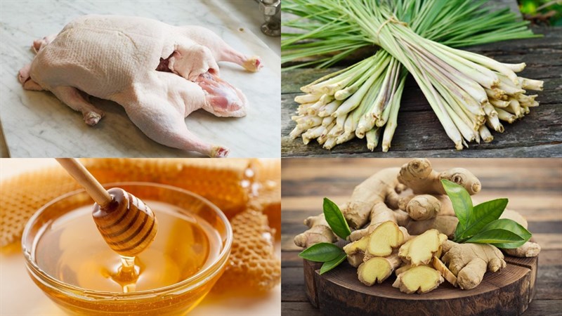 Nguyên liệu món ăn bún vịt nướng