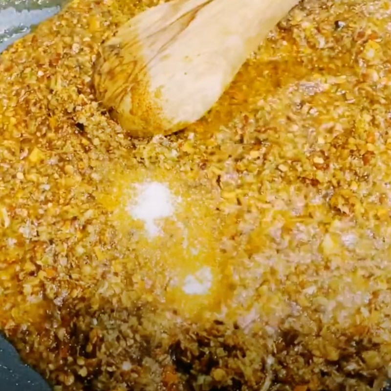Bước 3 Xào sa tế Bún sườn bò