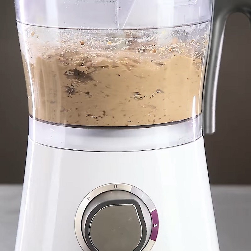 Bước 3 Xay hỗn hợp Pate gan gà không cần hấp