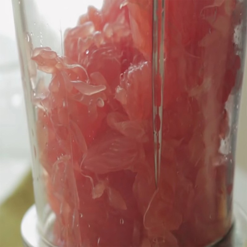 Bước 1 Xay nhuyễn bưởi Mousse bưởi