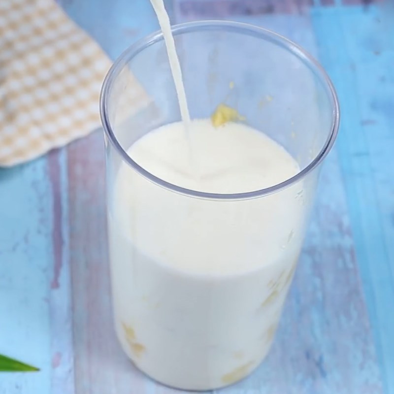 Bước 1 Xay sầu riêng Sữa chua dẻo sầu riêng
