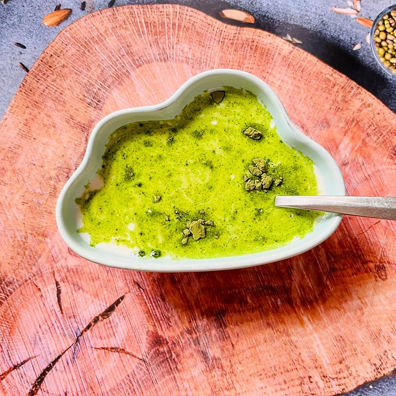 Bước 2 Tiến hành làm hỗn hợp matcha Sữa hạt điều matcha (công thức được chia sẻ từ người dùng)