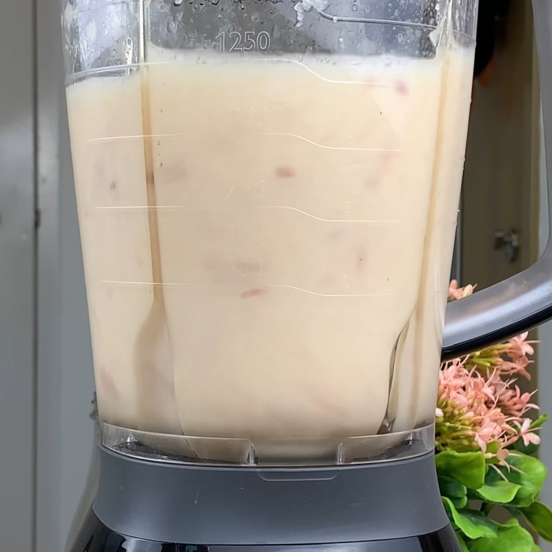 Bước 2 Xay và lọc nước ép bưởi táo Nước ép bưởi táo