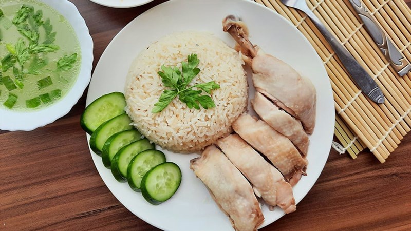 Nguyên liệu món ăn cơm gà thái lan - khao man gai
