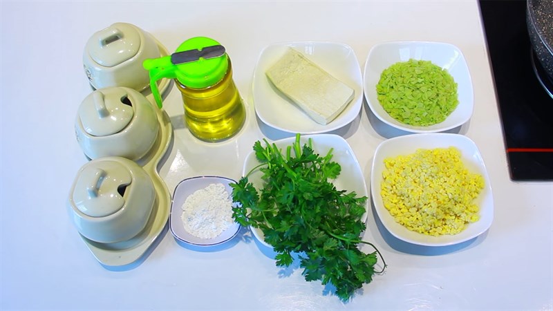 Nguyên liệu món ăn chả cốm chay
