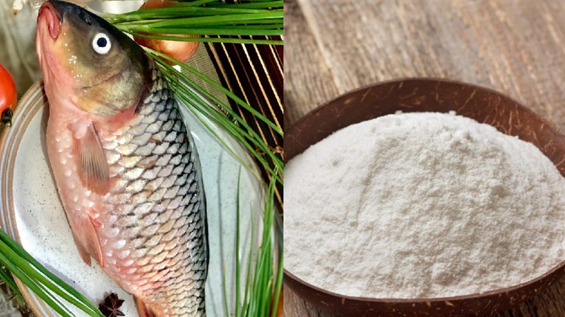 Nguyên liệu món ăn cá chép chiên bột