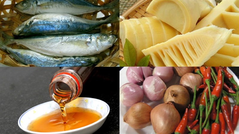 Nguyên liệu món ăn cá nục kho măng