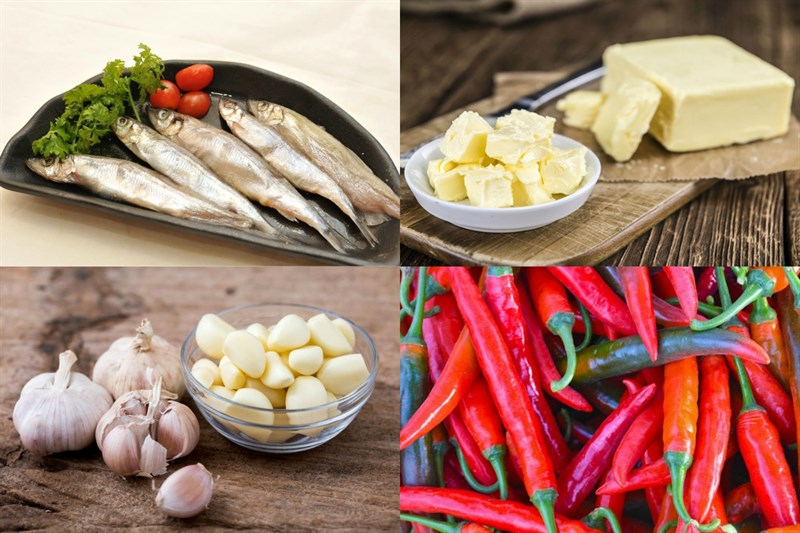 Nguyên liệu món ăn cá trứng chiên