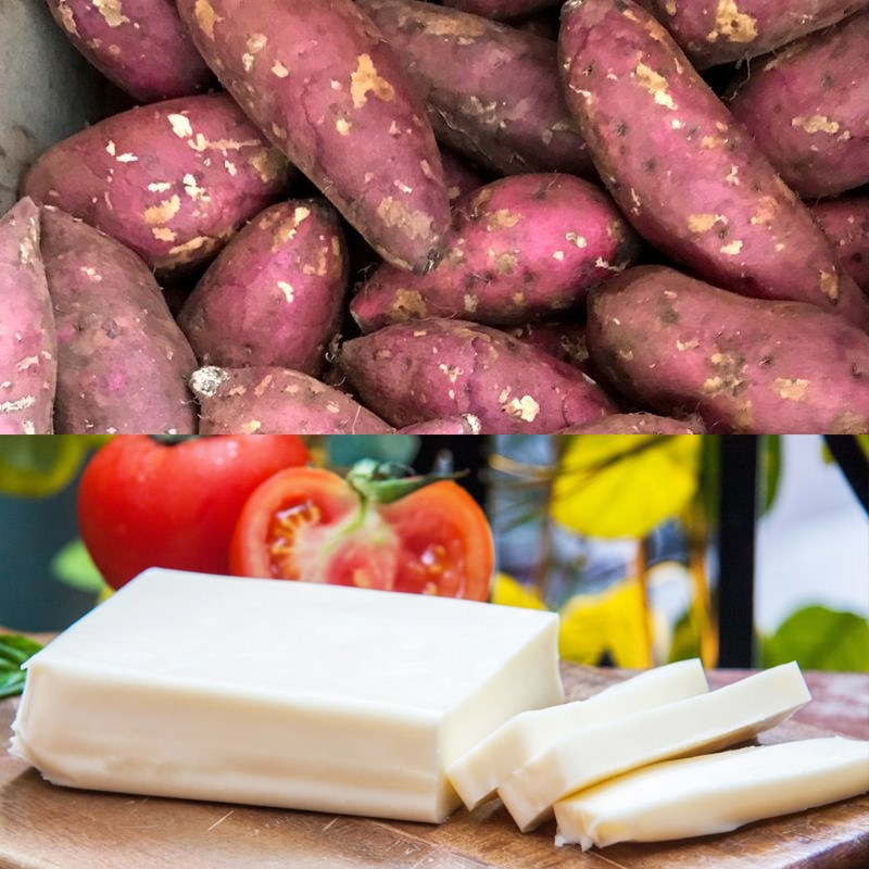 Nguyên liệu món ăn bánh khoai tây phô tan chảy