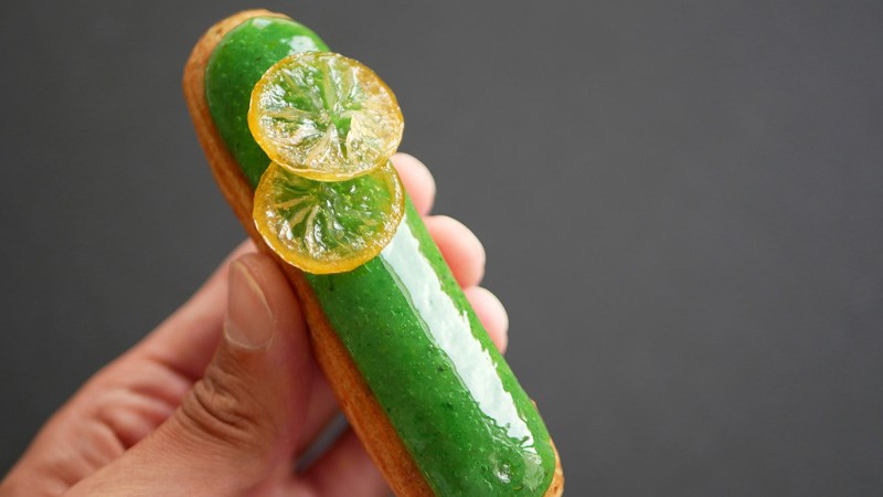 eclair glaze trái cây