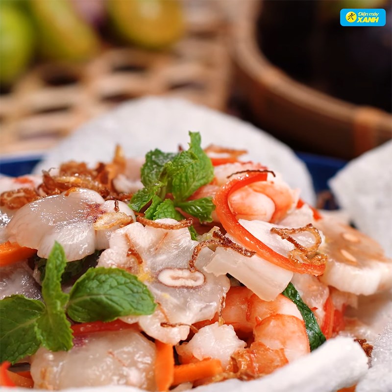 Bước 4 Thành phẩm Gỏi măng cụt tôm thịt