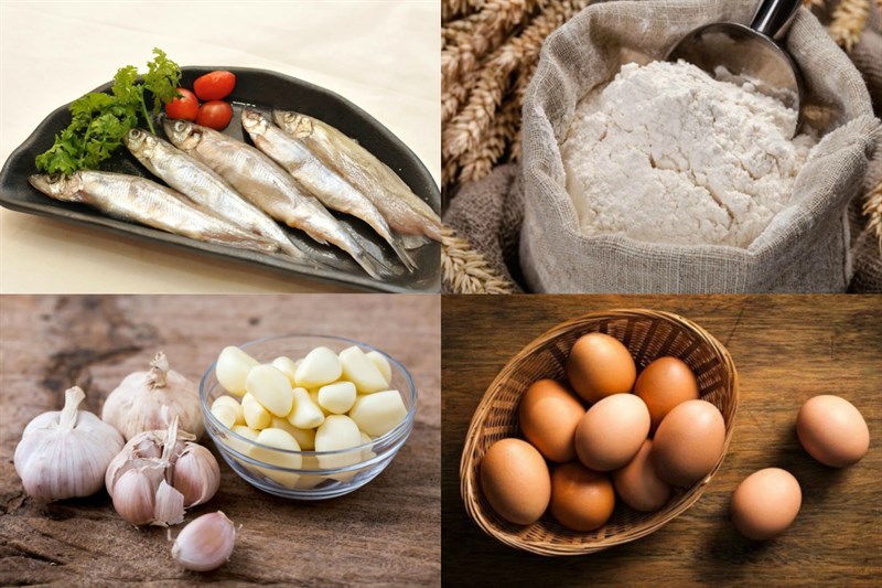 Nguyên liệu món ăn cá trứng chiên