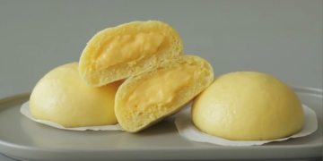 Hướng dẫn làm bánh bao nhân custard chuối mềm mịn, thơm béo ngọt ngào 81 1200 1200x676 12 2